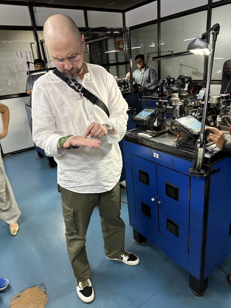 Automated precision cutting machines at our Surat partner facility.