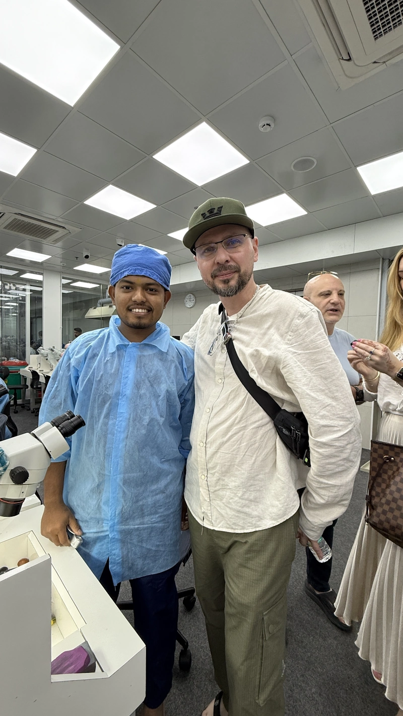 AZENA with a cutting partner in Surat.