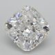 2,52 Carat Cushion Lab Grown